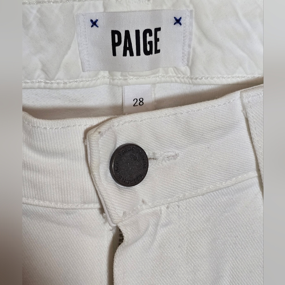 Paige White Skinny Jeans Size 28 - Picture 6 of 10